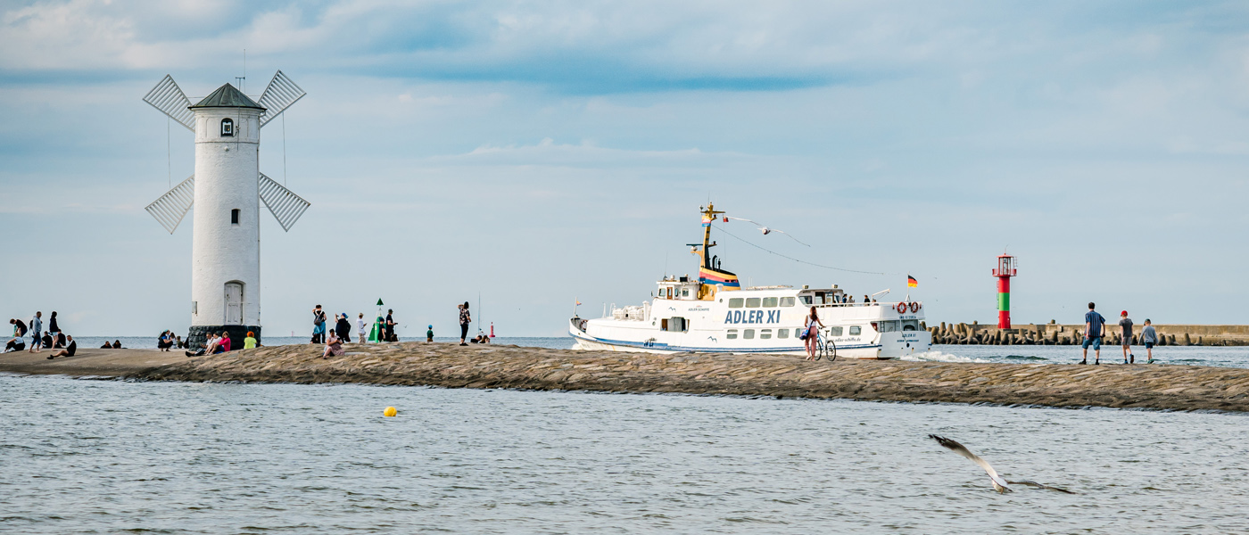 Schifffahrt nach Swinemünde ab Usedom